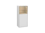 Villeroy und Boch Finion Seitenschrank F500PCMT 41,8x93,6x27cm, links, Regal oben Oak Veneer, White matt lacquer