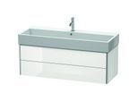 Duravit XSquare Waschtisch-Unterschrank XS419708585 118,4x39,7x46cm, 2 Schubkästen, weiß hochglanz