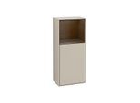 Villeroy und Boch Finion Seitenschrank G510GNHH 41,8x93,6cm, rechts, Emotion, Regal oben Walnut Veneer, Sand Matt Lacquer