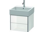 Duravit XSquare Waschtisch-Unterschrank XS419202222 48,4x39,7x46cm, 2 Schubkästen, weiß hochglanz