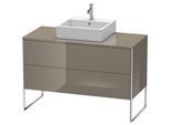 Duravit XSquare Waschtisch-Unterschrank XS492208989 120x53,8x54,8cm, 2 Auszüge, Flannel Grey hochglanz