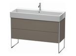 Duravit XSquare Waschtisch-Unterschrank XS447709090 118,4x49,1x46cm, 2 Auszüge, Flannel Grey seidenmatt