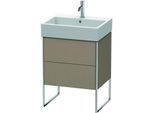 Duravit XSquare Waschtisch-Unterschrank XS447307575 58,4x49,1x46cm, 2 Auszüge, Leinen