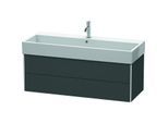 Duravit XSquare Waschtisch-Unterschrank XS419704949 118,4x39,7x46cm, 2 Schubkästen, Graphit matt