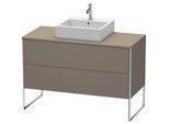 Duravit XSquare Waschtisch-Unterschrank XS492209090 120x53,8x54,8cm, 2 Auszüge, Flannel Grey seidenmatt