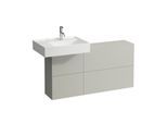 LAUFEN Kartell Waschtischunterschrank 120x61x27cm 4082910336411, Ausschnitt links, kieselgrau