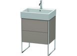 Duravit XSquare Waschtisch-Unterschrank XS447304343 58,4x49,1x46cm, 2 Auszüge, Basalt matt