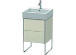 Duravit XSquare Waschtisch-Unterschrank XS447209191 48,4x49,1x46cm, 2 Auszüge, Taupe