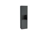 Villeroy und Boch Finion Hochschrank F460PDHG 41,8x151,6x27cm, links, Regal Black Matt Lacquer, Midnight Blue Matt Lacquer