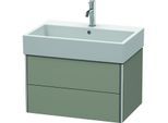 Duravit XSquare Waschtisch-Unterschrank XS419409292 68,4x39,7x46cm, 2 Schubkästen, Steingrau seidenmatt