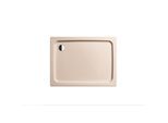 Kaldewei Duschplan Duschwanne 440935003030 75x90x6,5cm, mit Träger, Antislip Perl-Effekt, bahamabeige
