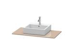 Duravit XSquare Konsole XS060E08686 100x55cm, mit 1 Ausschnitt, cappuccino hochglanz