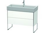 Duravit XSquare Waschtisch-Unterschrank XS447601818 98,4x49,1x46cm, 2 Auszüge, weiß matt