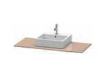 Duravit XSquare Konsole XS060F08686 120x55cm, mit 1 Ausschnitt, cappuccino hochglanz