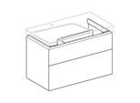 Geberit Xeno² Waschtisch-Unterschrank 500515001 88x53x46,2cm, mit 2 Schubladen, mit Ablagefläche, matt/greige