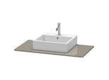Duravit XSquare Konsole XS060E08989 100x55cm, mit 1 Ausschnitt, Flannel Grey hochglanz