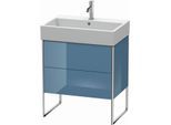 Duravit XSquare Waschtisch-Unterschrank XS447404747 68,4x49,1x46cm, 2 Auszüge, Stone Blue hochglanz