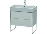 Duravit XSquare Waschtisch-Unterschrank XS447503939 78,4x49,1x46cm, 2 Auszüge, Nordic weiß seidenmatt