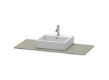 Duravit XSquare Konsole XS060F09292 120x55cm, mit 1 Ausschnitt, Steingrau seidenmatt
