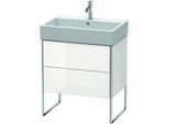 Duravit XSquare Waschtisch-Unterschrank XS447402222 68,4x49,1x46cm, 2 Auszüge, weiß hochglanz