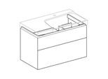 Geberit Xeno² Waschtisch-Unterschrank 500516011 88x53x46,2cm, mit 2 Schubladen, mit Ablagefläche, hochglänzend/weiß