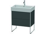 Duravit XSquare Waschtisch-Unterschrank XS447404949 68,4x49,1x46cm, 2 Auszüge, Graphit matt