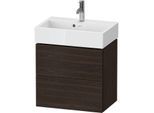 Duravit L-Cube Waschtisch-Unterschrank LC621906969 58,4x39,1x54,4cm, 2 Schubkästen, wandhängend, nussbaum gebürstet