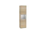 Villeroy und Boch Finion Hochschrank F460GJPC 41,8x151,6x27cm, links, Regal Grey Matt Lacquer, Oak Veneer