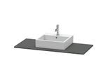 Duravit XSquare Konsole XS060F04949 120x55cm, mit 1 Ausschnitt, Graphit matt