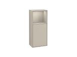 Villeroy und Boch Finion Seitenschrank F500HHHH 41,8x93,6x27cm, links, Regal oben Sand Matt, Sand Matt Lacquer