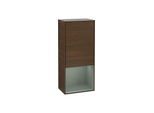Villeroy und Boch Finion Seitenschrank G550GMGN 41,8cm, rechts, Emotion, Regal unten Olive Matt, Walnut veneer