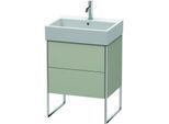 Duravit XSquare Waschtisch-Unterschrank XS447306060 58,4x49,1x46cm, 2 Auszüge, Taupe seidenmatt