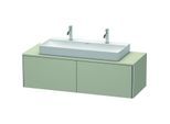 Duravit XSquare Waschtisch-Unterschrank XS4905M6060 140x40x54,8cm, 2 Auszüge, Taupe seidenmatt