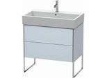 Duravit XSquare Waschtisch-Unterschrank XS447509797 78,4x49,1x46cm, 2 Auszüge, Lichtblau seidenmatt