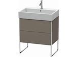Duravit XSquare Waschtisch-Unterschrank XS447409090 68,4x49,1x46cm, 2 Auszüge, Flannel Grey seidenmatt