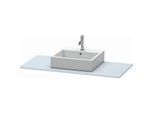 Duravit XSquare Konsole XS060F09797 120x55cm, mit 1 Ausschnitt, Lichtblau seidenmatt