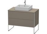 Duravit XSquare Waschtisch-Unterschrank XS492109090 100x53,8x54,8cm, 2 Auszüge, Flannel Grey seidenmatt