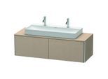 Duravit XSquare Waschtisch-Unterschrank XS4905M7575 140x40x54,8cm, 2 Auszüge, Leinen