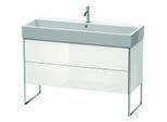 Duravit XSquare Waschtisch-Unterschrank XS447708585 118,4x49,1x46cm, 2 Auszüge, weiß hochglanz