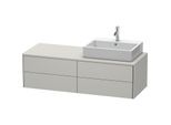 Duravit XSquare Waschtisch-Unterschrank XS4913R0707 140x40x54,8cm, 4 Schubkästen, rechts, Betongrau matt