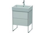 Duravit XSquare Waschtisch-Unterschrank XS447303939 58,4x49,1x46cm, 2 Auszüge, Nordic weiß seidenmatt