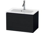 Duravit L-Cube Waschtisch-Unterschrank LC615601616 62 x 39,1 cm, Eiche schwarz, 1 Auszug, wandhängend