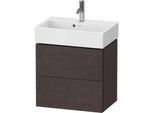 Duravit L-Cube Waschtisch-Unterschrank LC621907272 58,4x39,1x54,4cm, 2 Schubkästen, wandhängend, eiche dunkel gebürstet