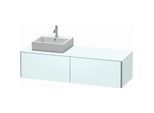Duravit XSquare Waschtisch-Unterschrank XS4904L0909 160x40x54,8cm, 2 Auszüge, links, Lichtblau matt
