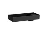 LAUFEN Kartell Waschtischschale 8123320201121, 75x35cm, schwarz, ohne Hahnloch, Saphirkeramik