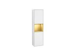 Villeroy und Boch Finion Hochschrank F470HFGF 41,8x151,6x27cm, rechts, Regal Gold Matt Lacquer, Glossy white lacquer
