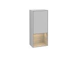 Villeroy und Boch Finion Seitenschrank G540PCGJ 41,8cm, links, Emotion, Regal unten Oak Veneer, Light grey matt