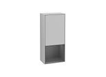 Villeroy und Boch Finion Seitenschrank F540GKGJ 41,8x93,6x27cm, links, Regal unten Anthracite matt, Light grey matt
