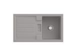 Villeroy & Boch Flavia Einbauspüle 330501KD mit Ablaufgarnitur und Handbetätigung, Fossil