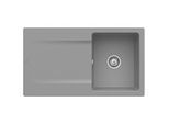 Villeroy & Boch Siluet Einbauspüle 333501SL mit Ablaufgarnitur und Handbetätigung, Stone